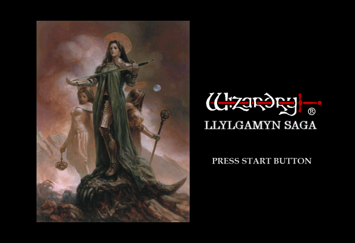 Wizardry: Llylgamyn Saga Title Screen